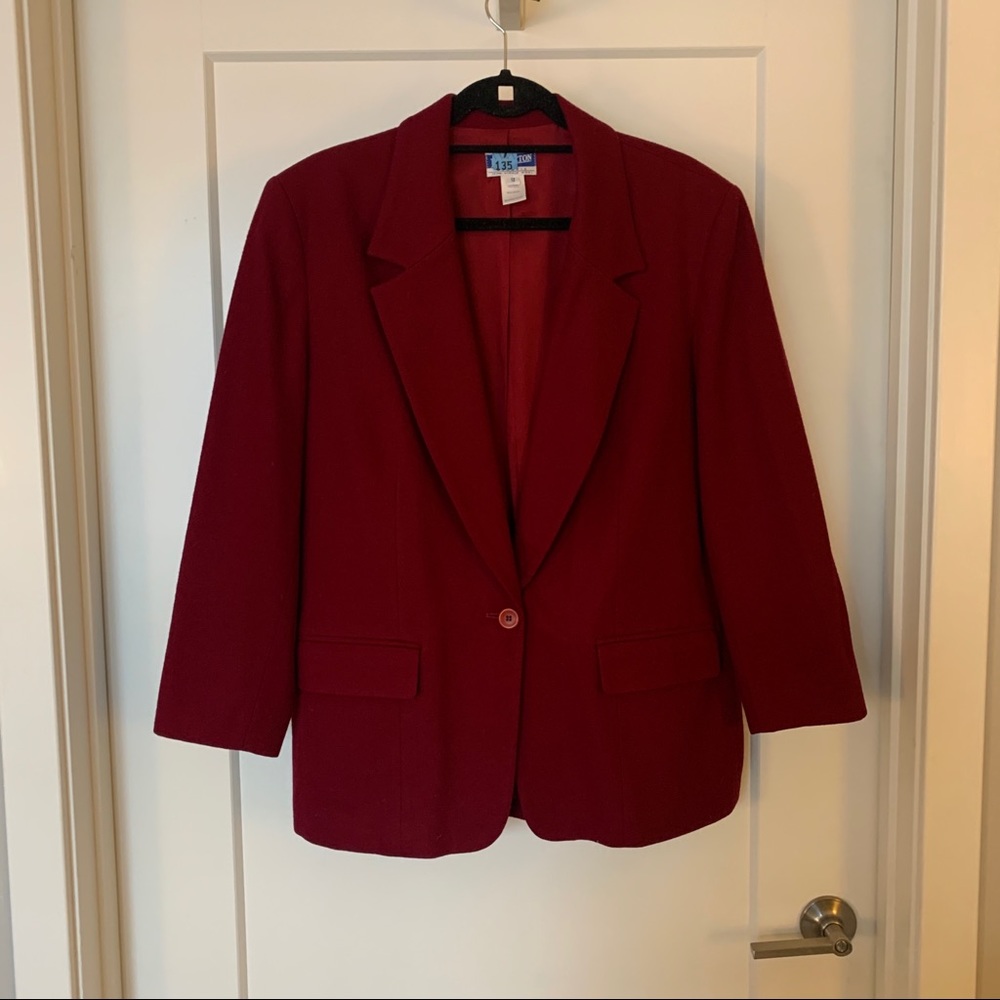 Pendleton Red Wool Blazer
